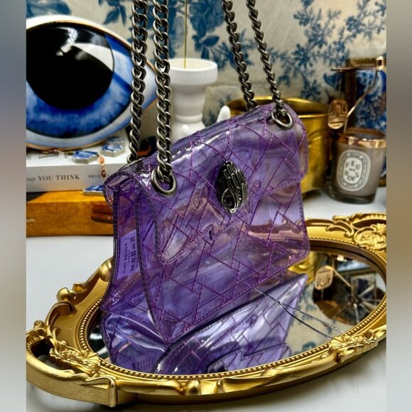 🆕 KURT GEIGER LONDON 🧿 NWOT Mini Kensington Crossbody Bag, Light Purple - Picture 6 of 16
